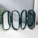 Casket Case for jewelry plastic "Oval" dark green 23.5x6.5x11.5 cm