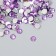Decor for creativity in the bottle "Rhinets. Lilac" set 500 pcs d = 0.5 cm 7x2x2 cm