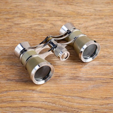 Theater binoculars 3x25, chrome, beige color, Mix packaging-6