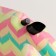 Roulette "Paw", 5 m, up to 35 kg, zigzag print