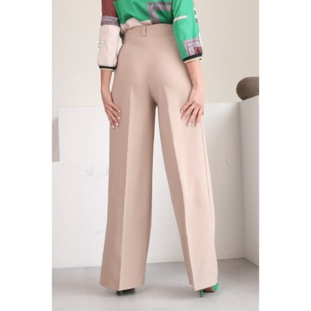 Female trousers, size 50, milk color-7