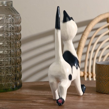 Souvenir tree "cat" with black 17x27x7 cm-2