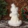Snow Maiden "in a fluffy fur coat, with a flashlight" moves, with a backlight, 30x18 cm, milk