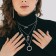 Pendant "Chain" frame with a ring, color silver, l = 52 cm