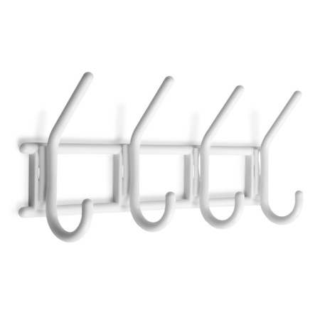 Tundra hanger, 4 hook, snow-white, plastic, 1 pc.-1