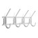 Tundra hanger, 4 hook, snow-white, plastic, 1 pc.