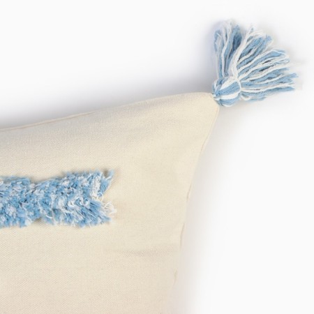 Decorative pillowcase "Ethel" BOHO, 45x45 cm, milk color, 100% cotton-3
