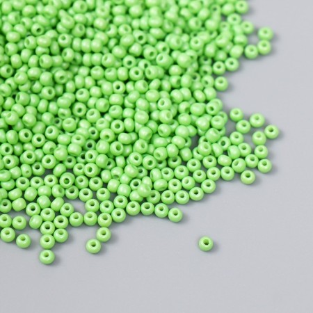 Glass beads 12/0 "green mint" 15 g