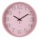 Watching clock, interior "classics", silent, d-30 cm, pink