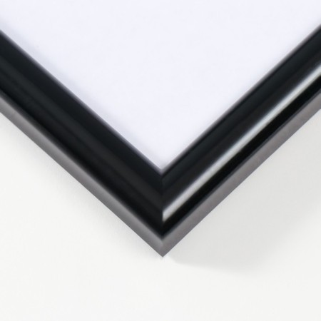 Photo frame plastic 40x50cm black (plastic screen)-1