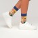 Women's socks minku "Flowers/avocado", size 36-39 (23-25 ​​cm)