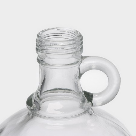 A glass bottle with a hera handle, 2.05 liters-5