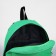 School backpack of textiles on a zipper, 3 pockets, Fulldorn, green color