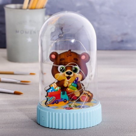 Lamp with figures "Bear", 14.5 x 9 cm-2