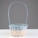 Wicker basket 19x9/34 cm, turquoise, bamboo