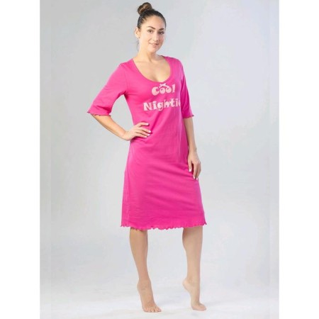 Night shirt Cool night, size 46, fuchsia color-1