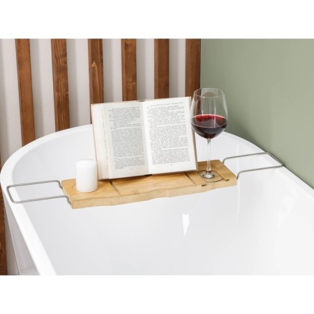 Savanna SPA bathroom shelf, 74-95 × 20.3 × 2.5 cm, bamboo-7