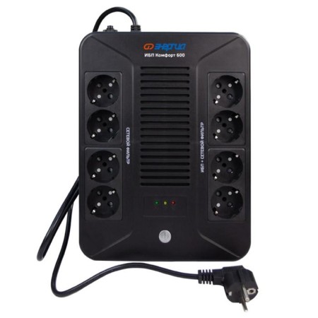 Source of uninterrupted power "Energy" Comfort 600, 360 W, 600 VA, Black