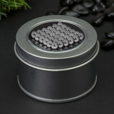 Antistress Magnet "Neokub" 216 balls d = 0.5 cm (blue silver)-1