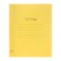 Notebook 48 sheets, in a ruler, a plastic cover, with an alphabet, an offset block, yellow