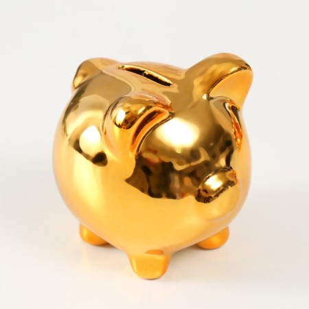 Piggy bank Ceramics "Smiling Pig" MIX 10x7.5x9 cm-4