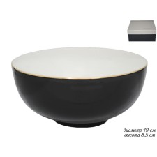 Lenardi Black salad bowl, d = 19 cm