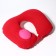 Pillow for the neck is road, inflatable, with a pump, 47 × 27 cm, cardboard box, color mix