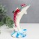 Polystone souvenir "painted dolphin" mix 4.8x5.5x10.5 cm