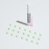 Faling claws "Antizarars" (20 pcs), size XS, luminous