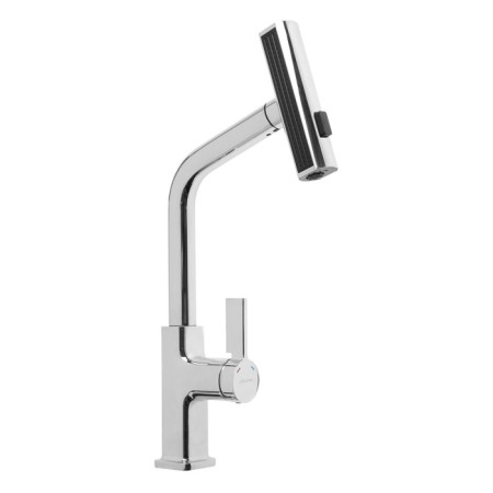 Accoona A5490-9 kitchen mixer, with sliding watering can, pour 27 cm, brass, chrome