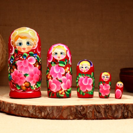 Matryoshka 5-doll "Avdotya", 14-15 cm