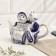 Kettle "Cats", 20 x 10 x 14 cm, gzhel, cobalt, gold