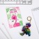 Set of passport cover and keychain "Flamingo"