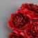 Decor for creativity "Camellia" red (1 set = 1 bouquet) in the bouquet 6 pcs 4x11 cm