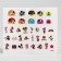 Manicure set. Nail stickers, Minnie Mouse