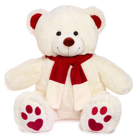 Soft toy "Bear Kelvin", milk color, 90 cm