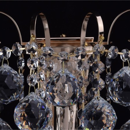Bra "Pearls" 1x60W E14 gold 21x22x15cm-6