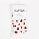 Women's socks kaftan "hearts" size 36-39 (23-25 ​​cm), white