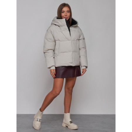 Winter jacket, size 50, light gray color-2