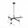 Ceiling Ceiling ST LUCE. SL947.402.10. Laconicita. 10x5 watts, G9, 4000k, 160x40x95 cm, black color