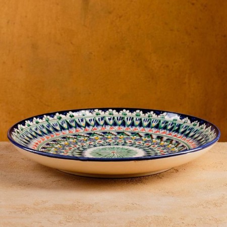 Largan Rishtan ceramics "Patterns", 32 cm, blue-4