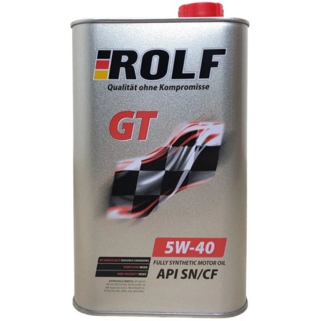 Motor oil Rolf GT40, SN/CF, synthetic, 4 l (promotion 4 l + 1l free)-10