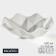 Porcelain salad magistro "abundance", 600 ml, d = 20.5 cm, white color
