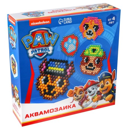 Aquamosaic PAW PATROL, puppy patrol, 4 figures-1