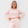 Kit (jumper, trousers) female minku, pink color, size 52
