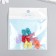 Decor for creativity plastic "Bant" mix 2x2.3 cm