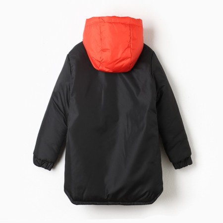 Demi-season nursery jacket, black color, height 134-140 cm-9
