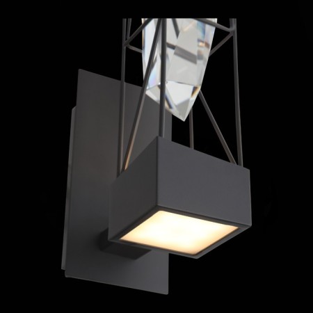 Sconces st. SL815.301.01. Progetto. 1x6 W, LED, 4000K, 594 LM, 9.1x33 cm, color gray graphite-8