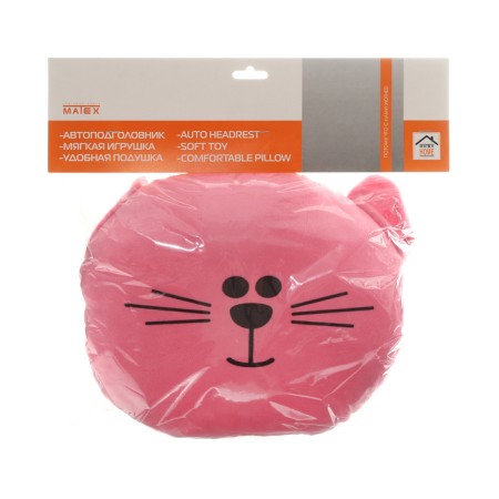 Pillow on the headrest Matech Mimimish Line, 33 x 31 x 10 cm, pink-6