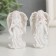 Souvenir Polystone "Angel -girl in a pink wreath - Gratitude" MIX 3.8x6x3 cm